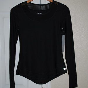 X by Gottex Long Sleeve Active Top XS NWT